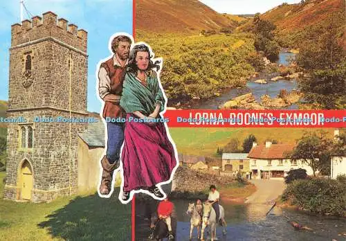 D159364 Exmoor. Lorna Doone. Ruderkirche. J. Salmon. Multi View