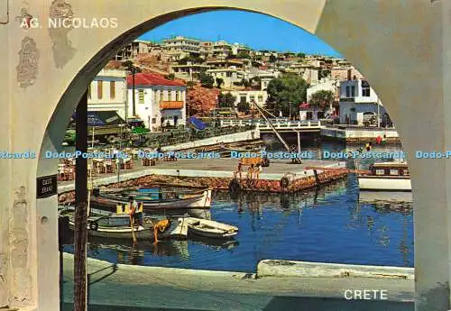 D157985 Kreta. Agios Nicolas. Blick mit dem See. M. Toumbis