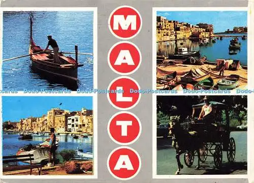 D159396 Malta. Insel des Sonnenscheins. Perfecta Werbung. 1989. Multi View