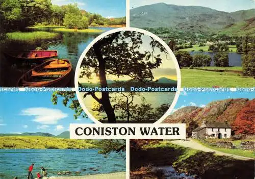 D156832 Coniston Water. John Hinde. Multi View