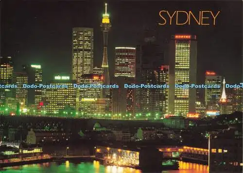 D159402 Sydney. Skyline bei Nacht mit Pier One. Bartel