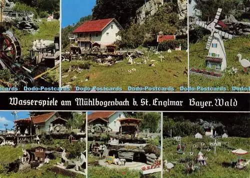 D158022 Wasserspiele am Mühlbogenbach b. St. Englmar Bayer. Wald. Eiglsperger. M