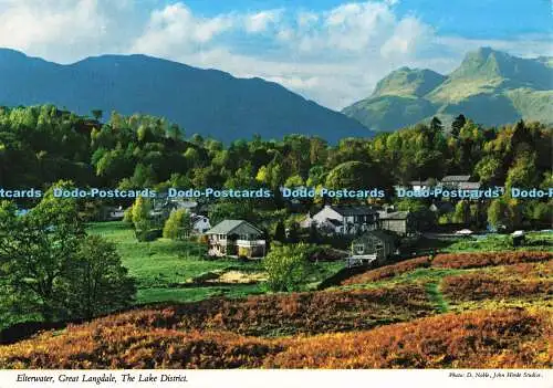 D156837 The Lake District. Elterwasser. Tolles Langdale. John Hinde. D. Edel