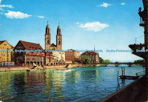 D156923 Zürich. Blick auf Limmat. Krüger