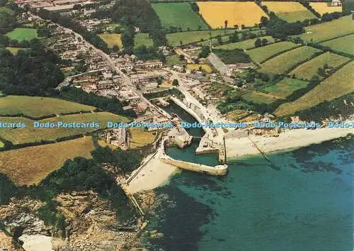 D158168 Cornwall. Blick auf Charlestown. Dreieck Design. Plymouth Agencies. Boris