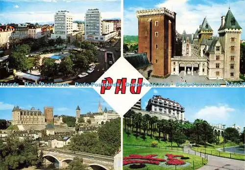 D158181 Pau. La Place Clemenceau. Rex. Multi View