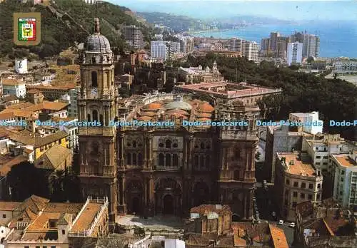 D156994 Malaga. Luftansicht der Kathedrale. Fisa. Nr. 45. Dominguez