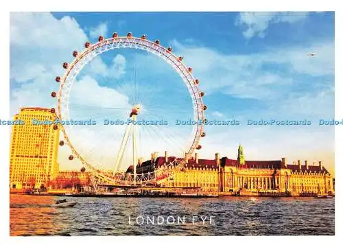 D157101 London Eye. Daraotsu. London A. Z. Postkarte