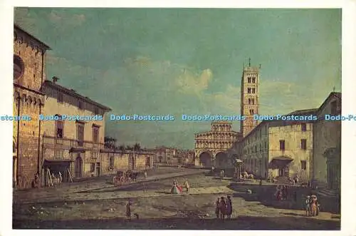 D159687 York City Art Gallery. Die Piazza S. Martino und der Dom. Lucca. Bernardo