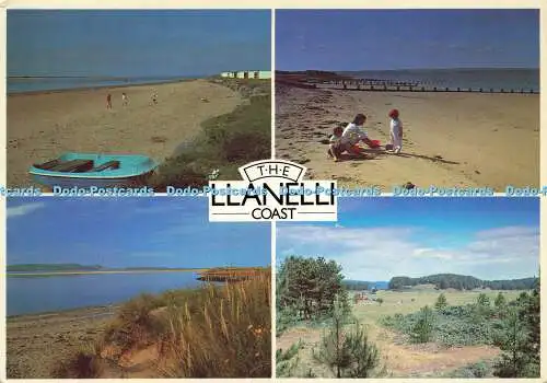 D158332 The Llanelli Coast. Burry Port Beach. Mastercards. Die Dyfed Serie. Auto