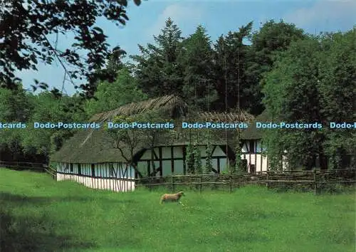 D159737 Die alte Wassermühle von Davinge mit dem Hopfengarten. Dansk Foto