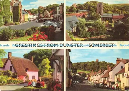 D158367 Somerset. Grüße aus Dunster. John Hinde. Multi View