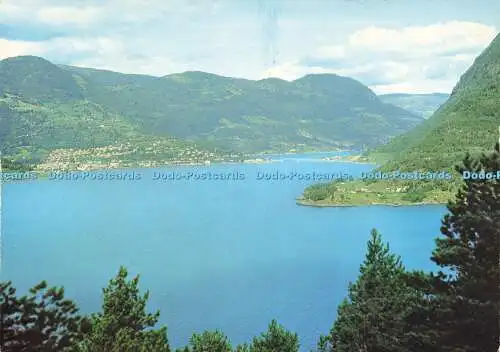 D157180 Norwegen. Sogndal auf einem Ast des Sognefjords. Bergum. Nr. 217. Fotomaga