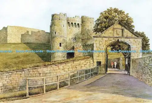 D157200 I.O.W. Tor zu Carisbrooke Castle. Isle of Wight County Press. Muri