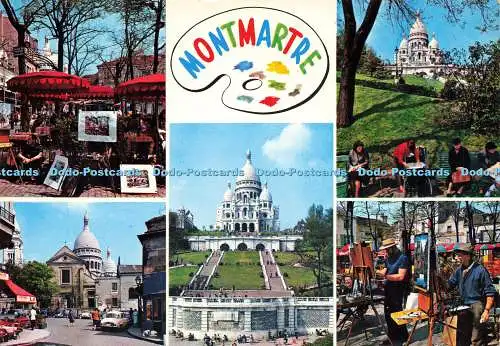 D159773 Montmartre. Place du Tertre. Kerl. Leconte. Multi View