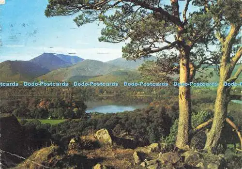 D158399 Cumberland. Derwentwater und Causey Pike von Castle Head. J. Arthur Dix