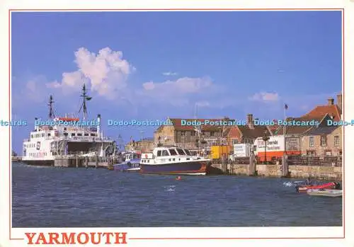 D157210 Yarmouth Harbour. Mit der Wightlink Ferry. Caedmon. W. J. Nigh. Vic Guy