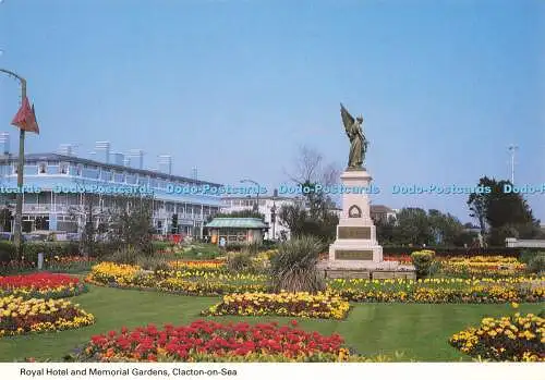 D157212 Clacton on Sea. Royal Hotel and Memorial Gardens. Küstenkarten. E.T.