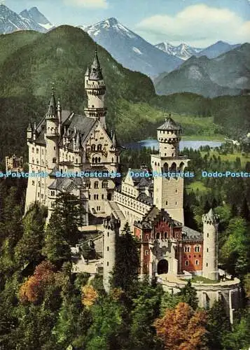 D161122 Königsschloss Neuschwanstein Mit Blick Auf Schloss Hohenschwangau und Sc