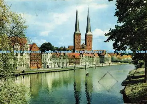 D157277 Hansestadt Lübeck. Blick Zum Dom. Hersteller und Verlag Schoning