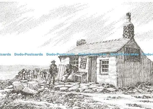 D157287 Lans End. Das erste und letzte Haus in England. Geoffrey Huband Gemälde