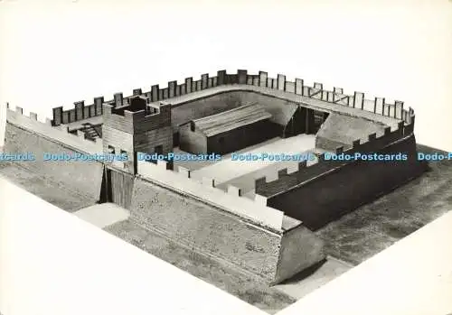 D158520 Newcastle Upon Tyne. Modell von Milecastle 50. Rasenwand. Museum für Antike