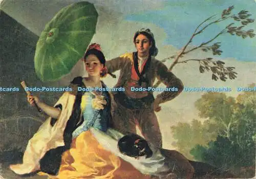 D158552 Madrid. Prado Museum. Der Sonnenschirm. Francisco de Goya. J. Arthur Dixon