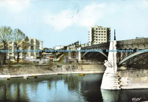 D158554 Joinville. St. Maur. Seine. La Marne au Pont du Petit Parc. Cim. RP. 196