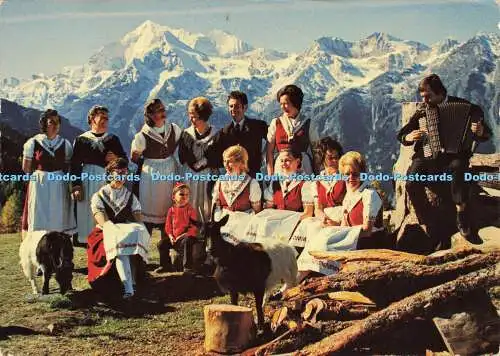 D159980 Trachten und Jodler Tanzgruppe. Von Grachen. E. Walter