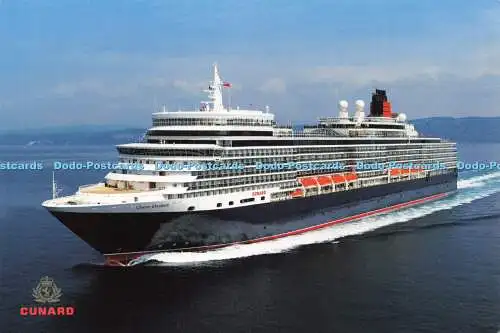 D158619 Cunard. Queen Elizabeth. Postkarte