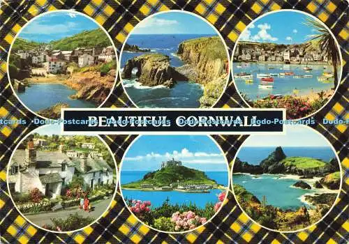 D157460 Schönes Cornwall. Aus keltischen Cornwalls Tartan leuchtend Piran Cro