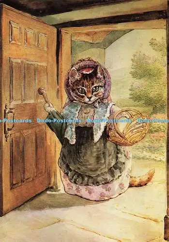 D161323 Mrs. Ribby ruft an, um etwas Hefe zu leihen. Aus der Geschichte von Samuel Whisker