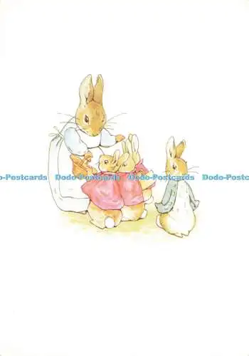 D161326 Original-Illustration von Beatrix Potter für die Geschichte von Peter Rabbit. Fr