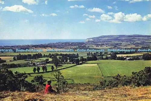 D160040 Panorama von Brading Down. J. Arthur Dixon