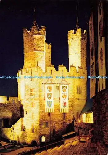 D161357 Schloss Caernarvon. Am Schauplatz der königlichen Investitur. J. Arthur Dixo