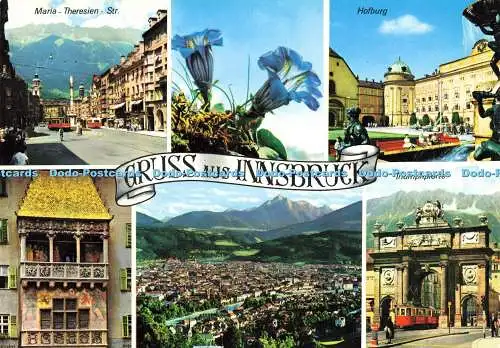 D160080 Gruss aus Innsbruck. Hofburg. W. Stempfle. Risch Lau. Multi View