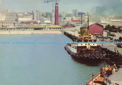 D158720 Port Elizabeth. Blick auf die Stadt vom Hafen. Rahmenwürdige Publikationen.