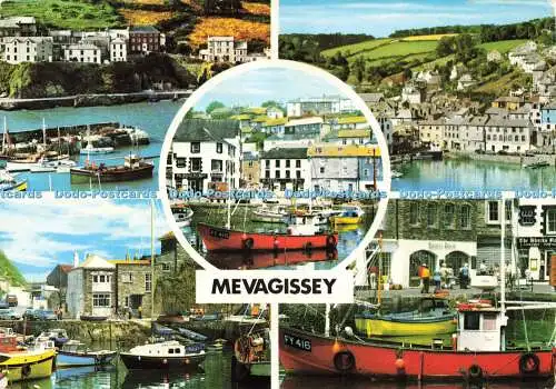 D160096 Mevagissey. John Hinde. 1983. Multi View