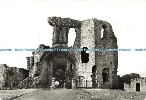 D160108 Denbigh Castle. Das große Tor. Umweltministerium. Krone. 19