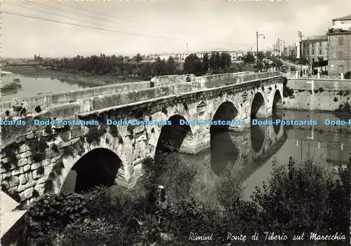 D158785 Rimini. Ponte di Tiberio Sul Marecchia. Bruno Marcaccini. Fotocelere. RP