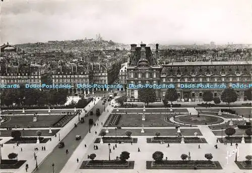 D158809 Paris En Flanant. Perspektive Sur le Jardin Des Tuileries. Yvon. RP