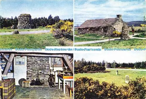 D160188 Culloden Battlefield. The Memorial Cairn. J. Arthur Dixon. Multi View