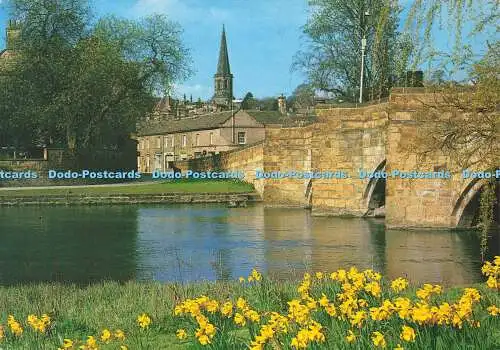 D163645 Bakewell. River Wye und Bridge. J. Salmon. 1991