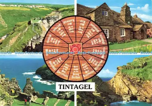 D160200 Tintagel. John Hinde. Multi View
