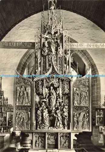 D161570 Marienaltar. Von Tilman Riemenschneider. Herrgottskirche Creglingen a.T