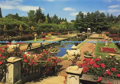 D158973 England. Der italienische Garten im Hochsommer. Beric Tempest. Compton Acres