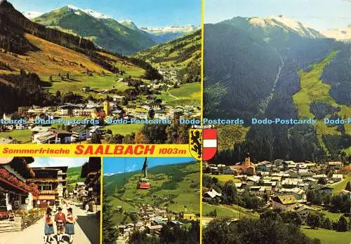 D159055 Sommerfrische Saalbach. Dorfstraße. Montana. Farbfoto Dietmar Sochor. M