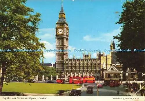 D159056 London. Big Ben und Parliament Square. Kardorama. John Hinde