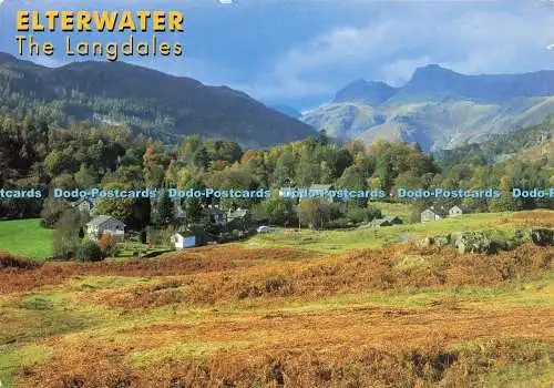 D160441 Elterwater. Die Langdales. Michael Goonan. Englische Seen Postkarten. 2000