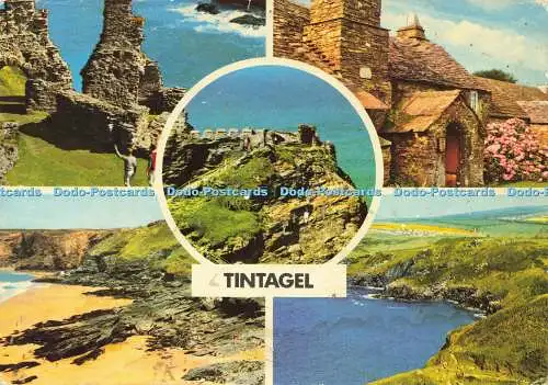 D160460 Tintagel. John Hinde. Multi View